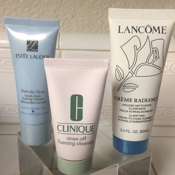 Set/3 Rinse-Off Facial Cleansers -(Unisex) - Picture 2 of 4